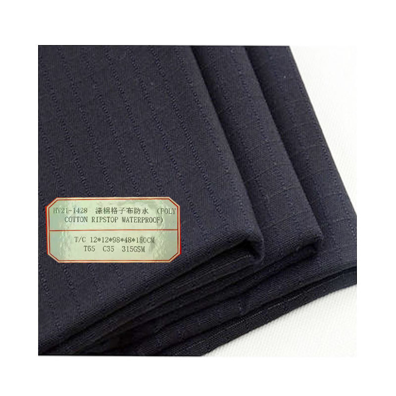Export Polyester-Cotton 65/35 Plaid Tear-Resistant 315Gsm Fabric for Work Pants, Casual Clothing, and Uniforms