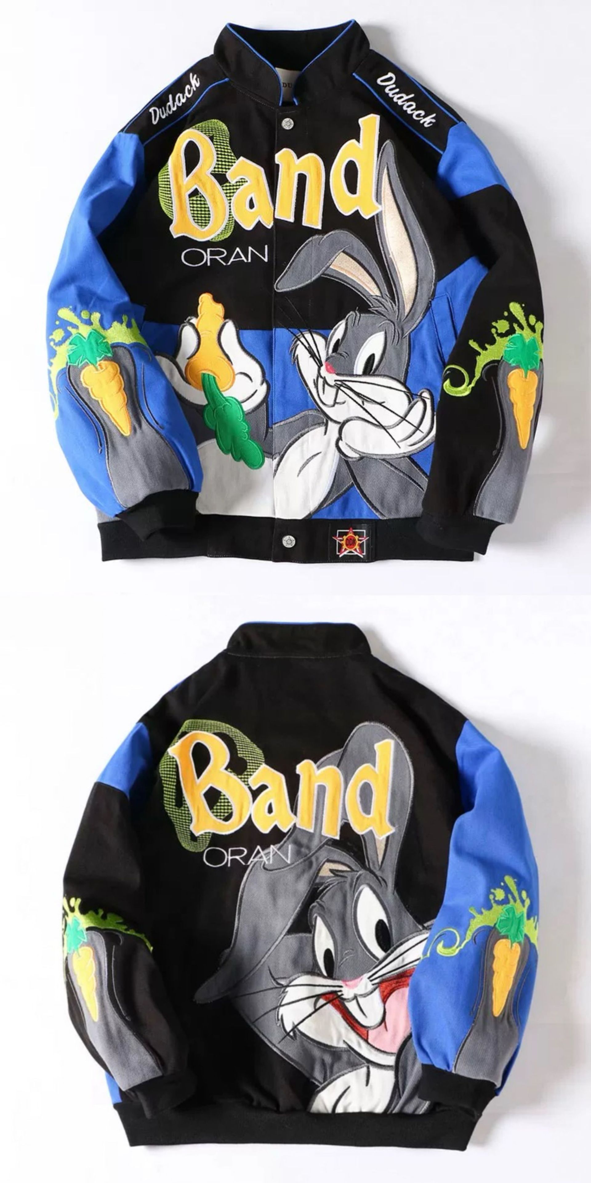 Picture of American-style Biker Jacket Men's Amazon Foreign Trade Retro Hip-hop Loose All-match Couple Baseball Suit New Jacket