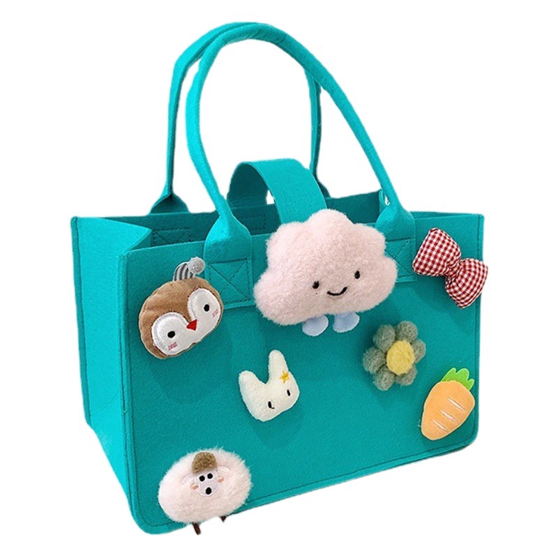 Felt Accompanying Gift Cute Doll Felt Bag Women's Bag Children's Birthday Banquet Holiday Gift Bag Candy Bag