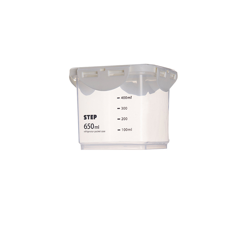 Picture of Storage Sealed Jar Household Grain Storage Box Kitchen Moisture-Proof Transparent Scale Dry Goods Fresh-Keeping Square