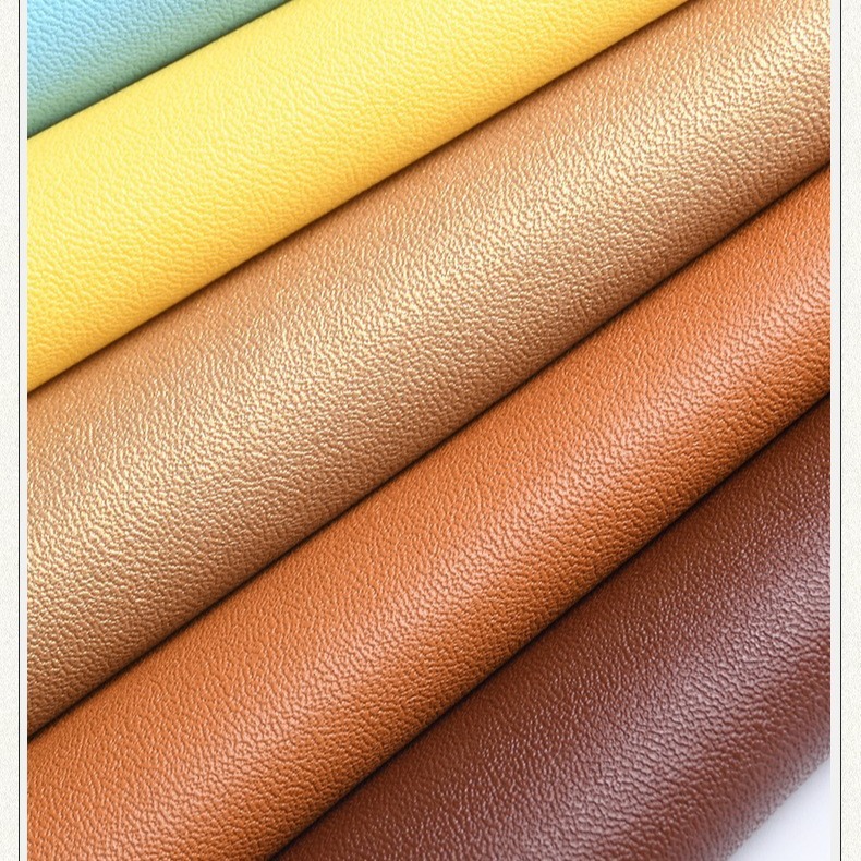 Picture of Yiwu factory nappa grain pu leather whole in stock wholesale leather bed seat luggage sofa artificial leather fabric