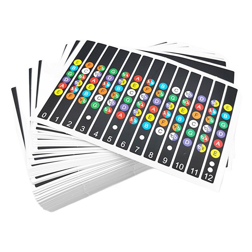 Guitar scale sticker sound name sticker self-study electric guitar beginner fingerboard sticker music theory tutorial guitar accessories wholesale