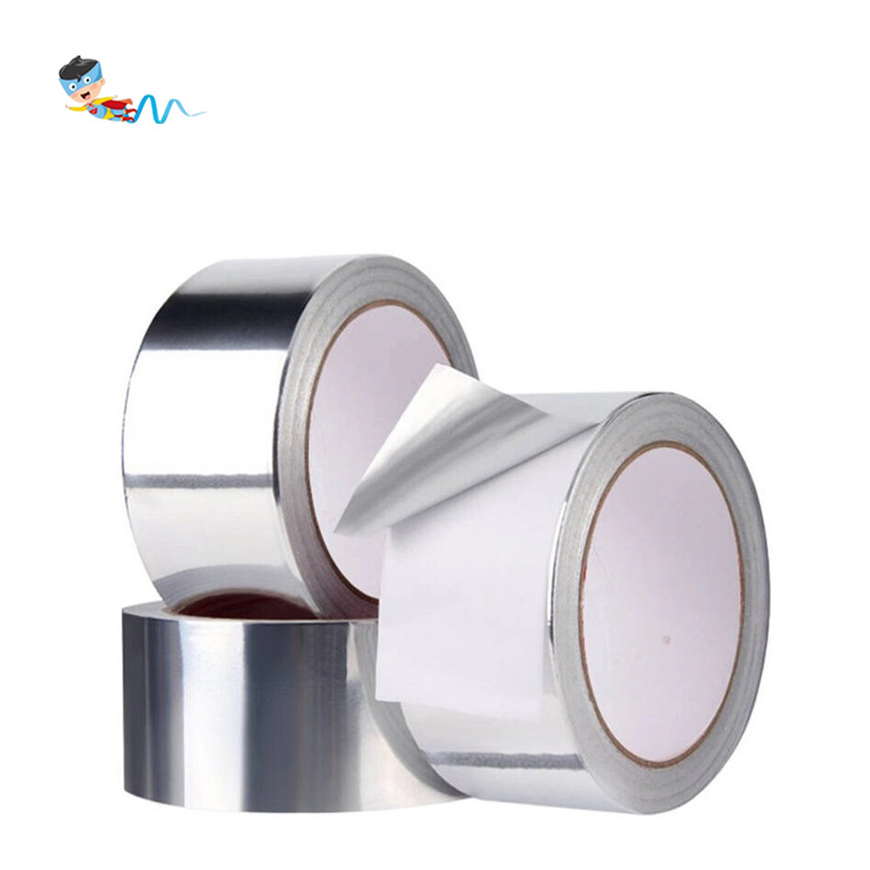 Picture of Wholesale Single Guide Aluminum Foil Tape High Temperature Pipe Seal Wrapping Flame Retardant Tape Tin Paper Thermal Insulation Tape Manufacturers