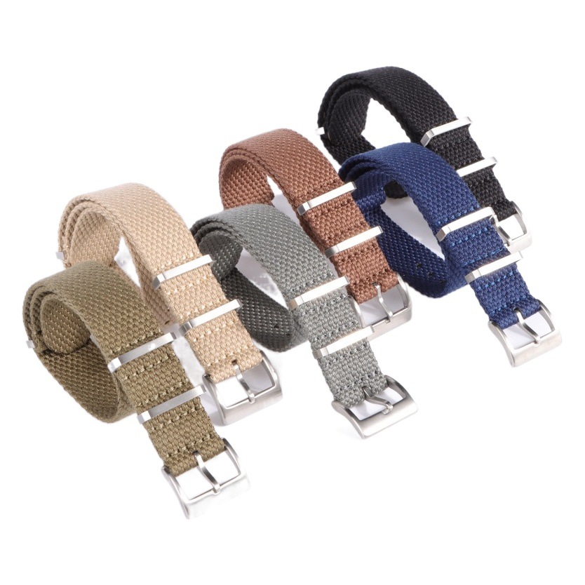 Soft Woven Linen Watch Strap, Nato One Nylon Watch Strap, Suitable for Huawei Samsung Watch Strap 20Mm22Mm