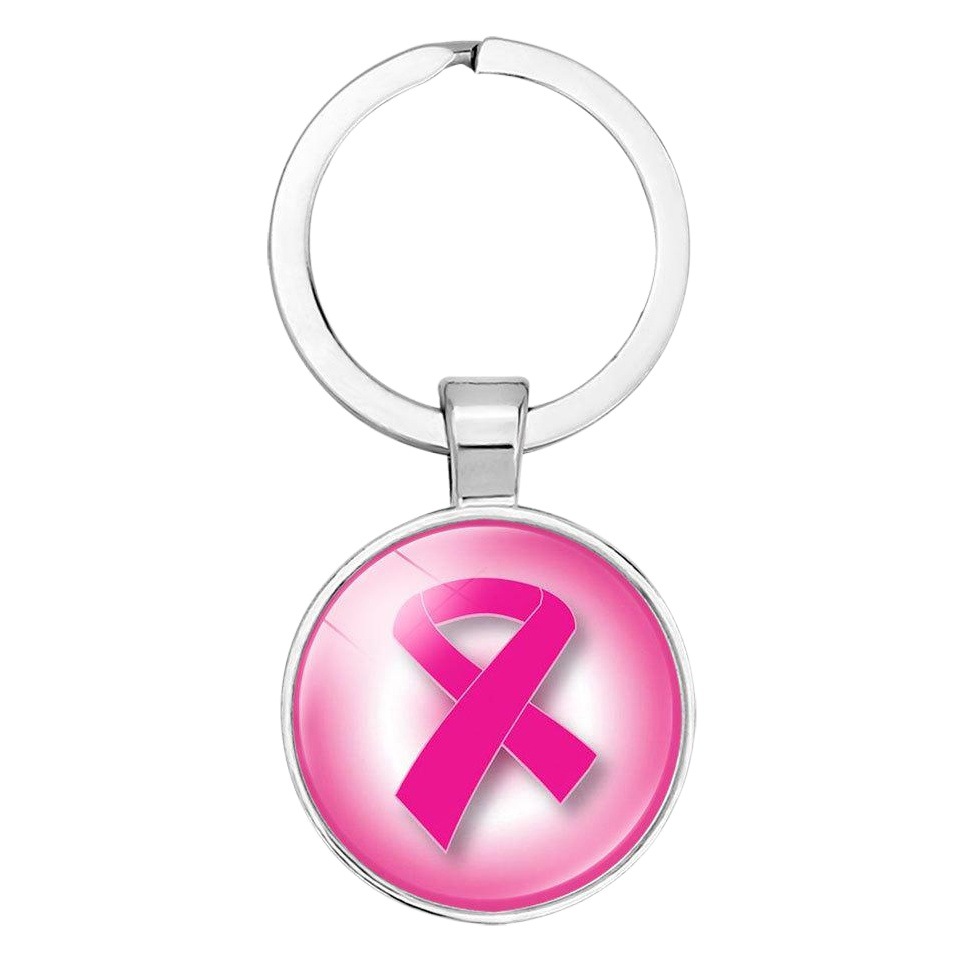 Breast Cancer Awareness care Breast peripheral accessories women's simple time gem key