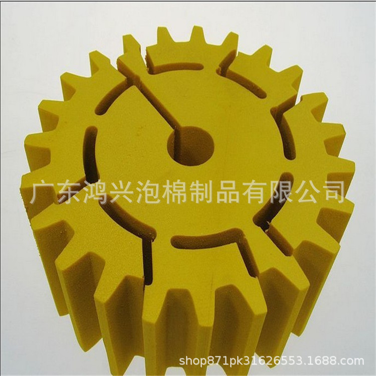 Hongxing supply special-shaped supply EVA wire cutting column gear sponge column glass card slot EVA