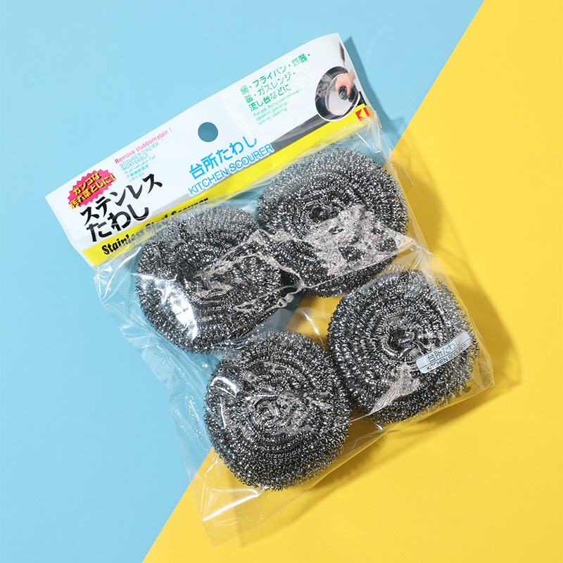 Picture of Stainless steel wire ball household rust-free kitchen artifact wire ball dishwashing brush pot cleaning ball wholesale