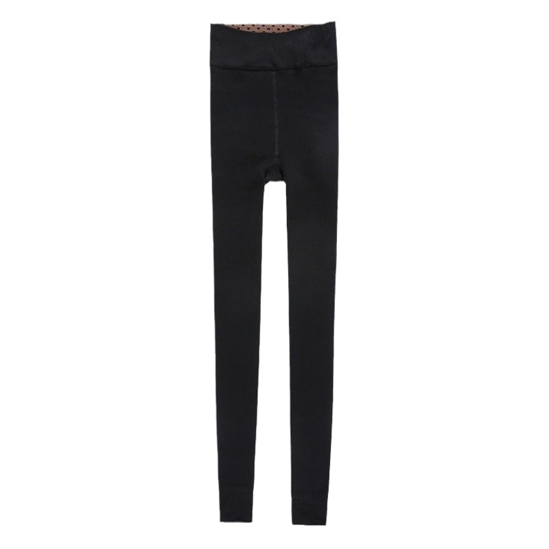 Picture of Threaded Slimming Look Leggings for Women's Outer Wear in Autumn and Winter Plus Size Heating Pantyhose Fleece-Lined and Thickeneded German Velvet Elastic Warm Pants