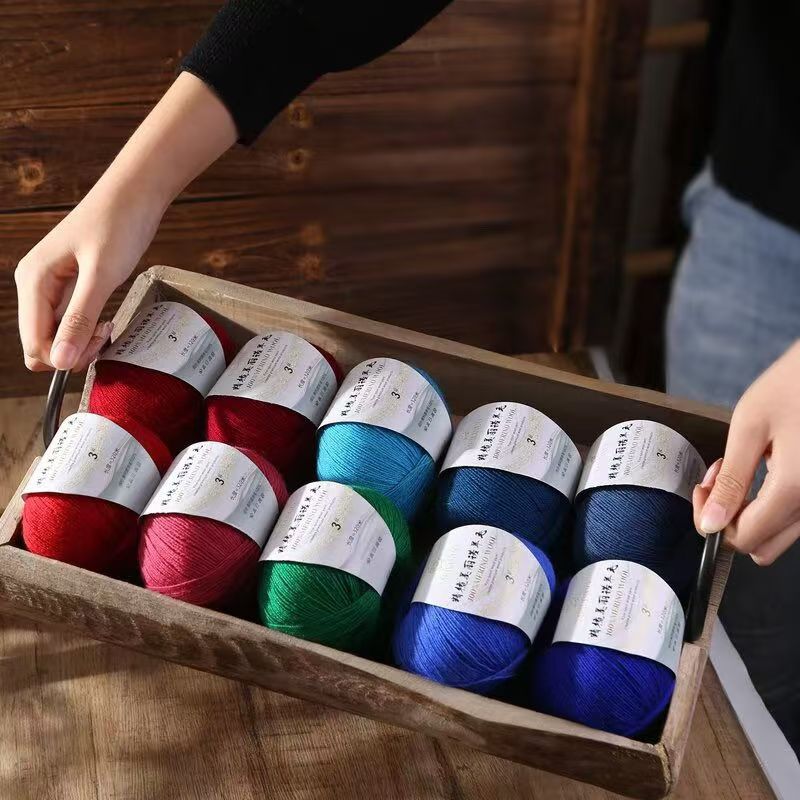 Merino Wool Hand-knitted Wool genuine goods Handmade Cashmere Knitted DIY Scarf Sweater Coat Hat Thick Thick Throat Group