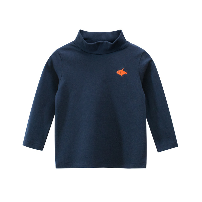 Picture of 27Kids K-Style of Kidsren's Clothing Spring New Product 2025 Kidsren's Bottoming Shirt Wholesale Ins Baby Boy Long-Sleeved T-Shirt High Collar