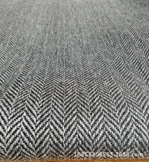 Herringbone Yarn-dyed Imitation Linen Twill Scrub Sand Cloth Wool Coated Decorative Cloth Imitation Linen Furniture Cloth