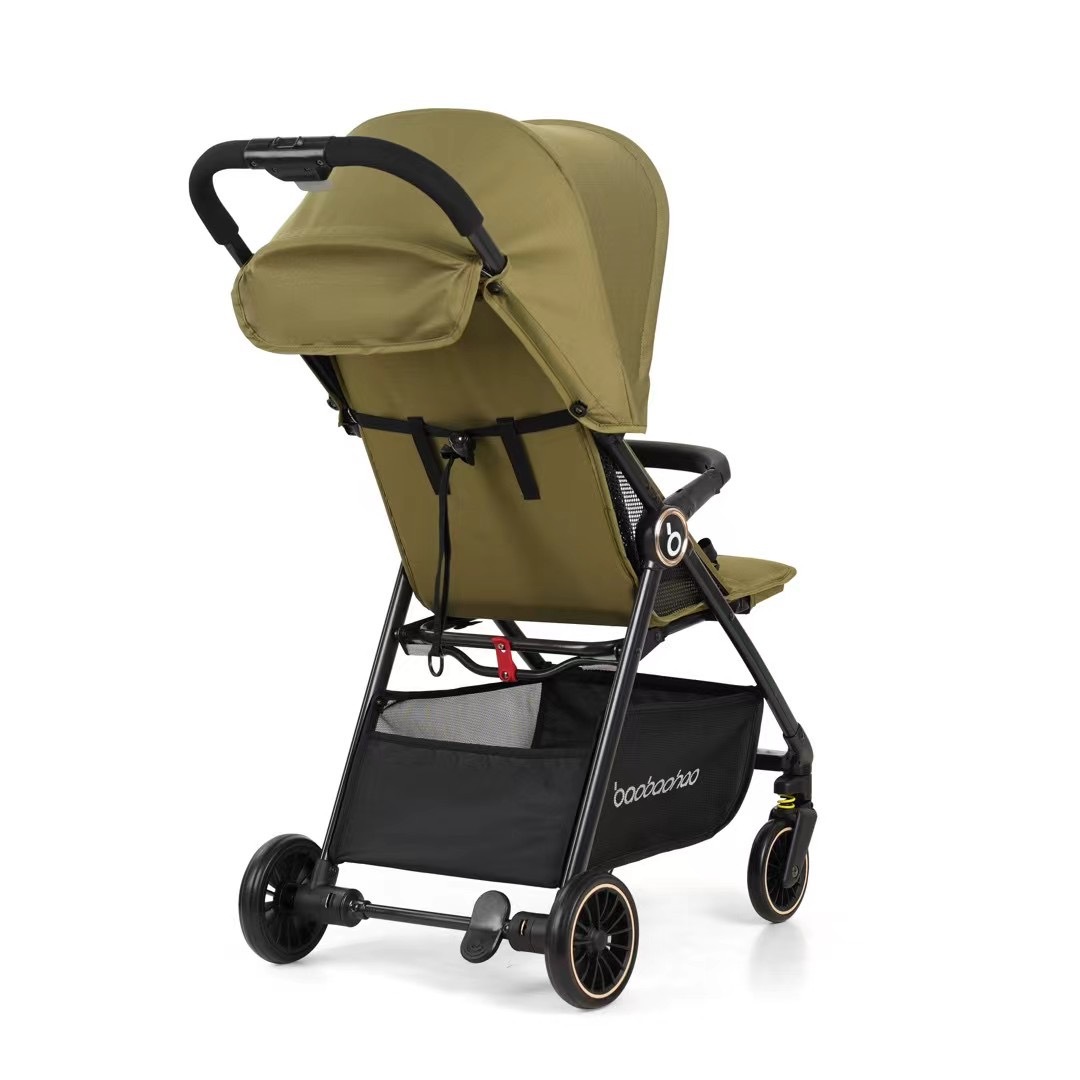 Picture of Baby Good A2 Children's Cart Pocket Cart Lightweight Cream Color Easy Storage Sitting and Lying One-Button Receipt Exit