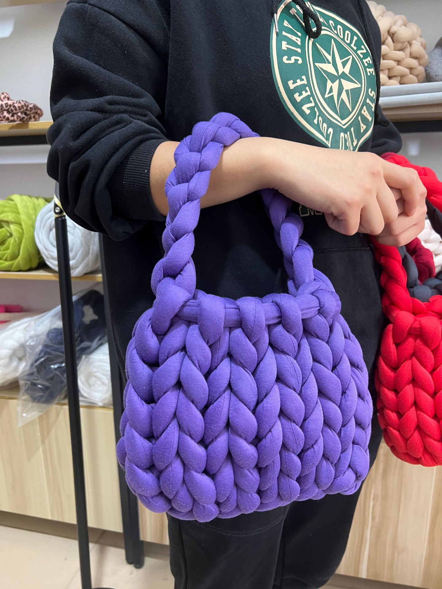 Picture of Handmade diy bag thick Iceland line core cotton coarse cloth thread Iceland line core cotton DIY wool