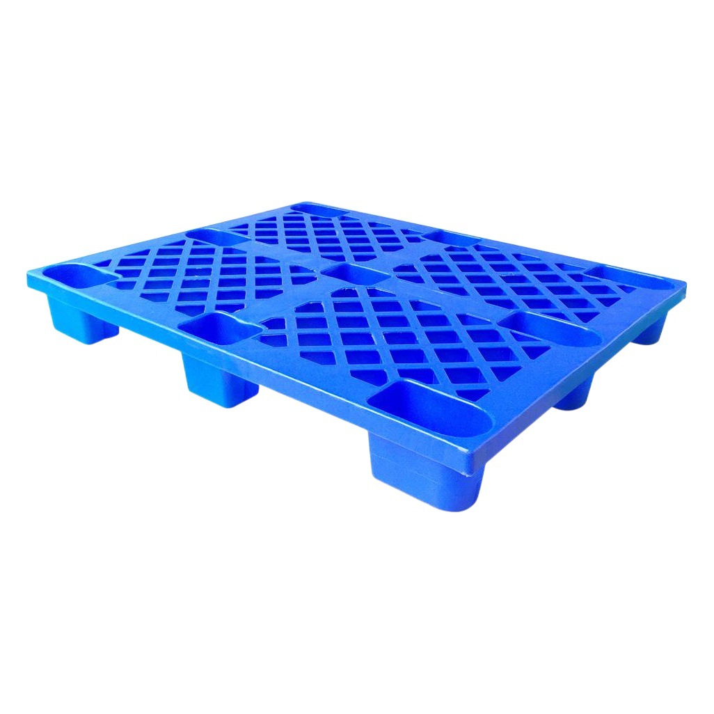 Grid Single-Sided Nine-Foot Plastic Pallet Warehouse Moisture-Proof Floor Forklift Pallet Logistics Pad Thickened Plastic Pallet