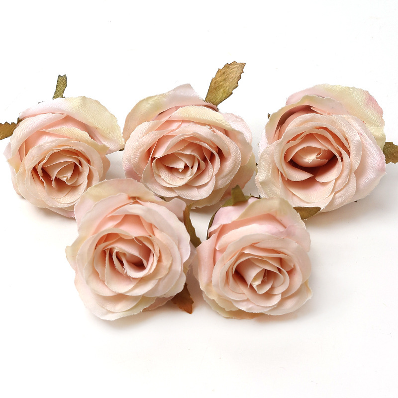 Picture of Pink simulation flower wedding shooting props handmade DIY hair accessories decoration Amazon flower box material