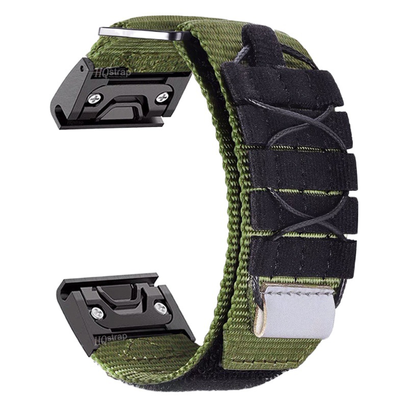Outdoor Wild Trail Velcro buckle nylon strap suitable for Jiaming Fenix7/3HR/6s watch strap 22/26mm