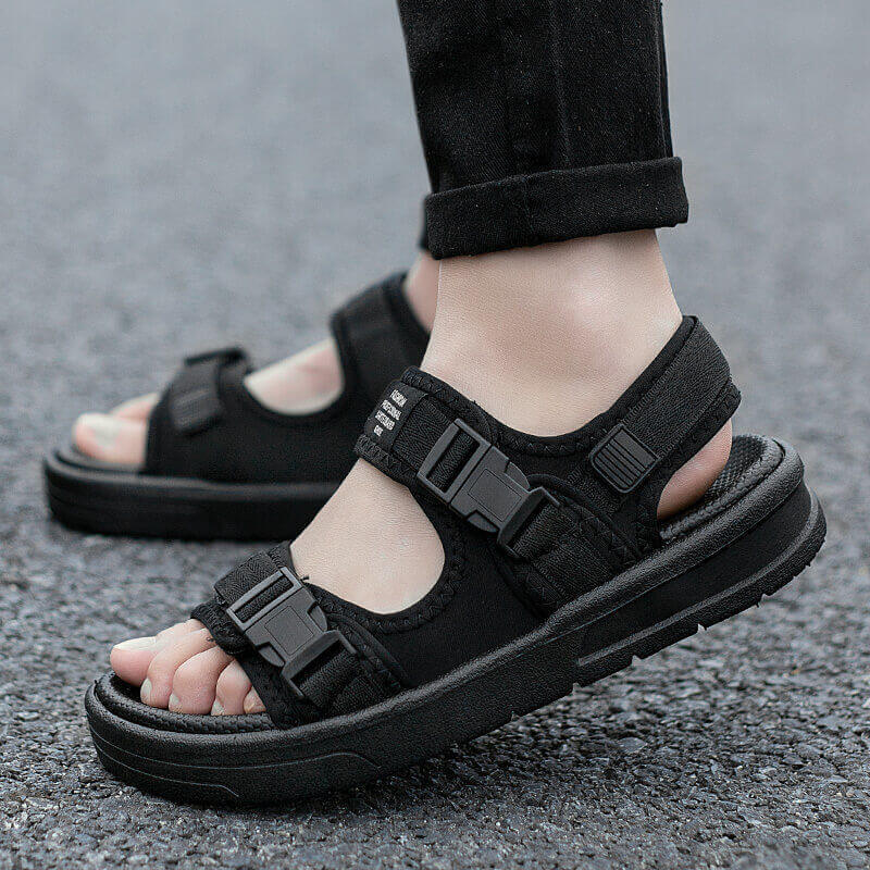 Picture of Cross-border exclusive for fashion casual open toe breathable beach Velcro foreign trade Men's drag cool beach shoes factory wholesale
