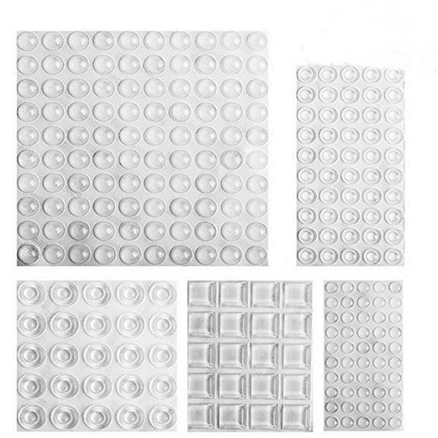 Silicone Anti-collision Sticker Household Wall Door Handle Anti-collision Cushion Door Rear Refrigerator Door Cabinet Door Anti-collision Grain Anti-collision Artifact