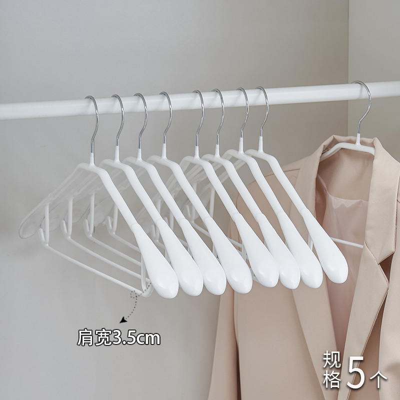 Picture of Plastic Dipped Spoon, Wide Shoulder Clothes Hanger, Non-Marking, Non-Slip, Anti-Shoulder Corner, Non-Shoulder, Home Suit Organizer Clothes Hanger, Clothes Support