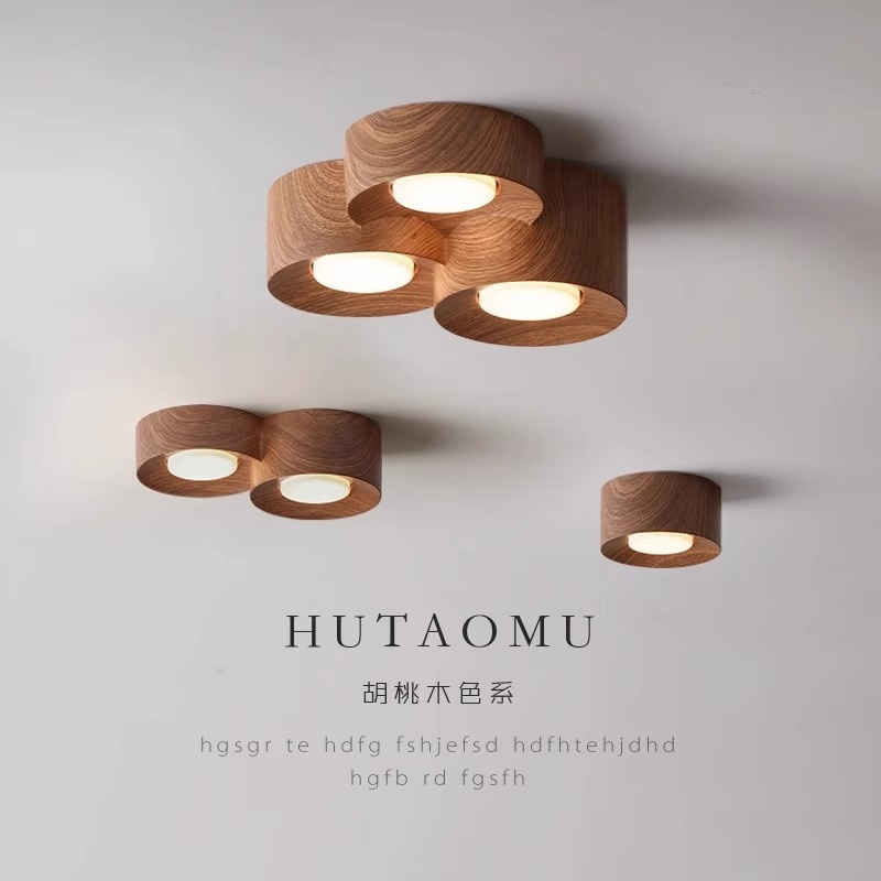 Full Spectrum Eye Protection Bucket Gall Lamp, Ming-mounted Downlight, Double Headless Lamp, Living Room Lighting, Entrance Hallway, Corridor, Aisle Lamp
