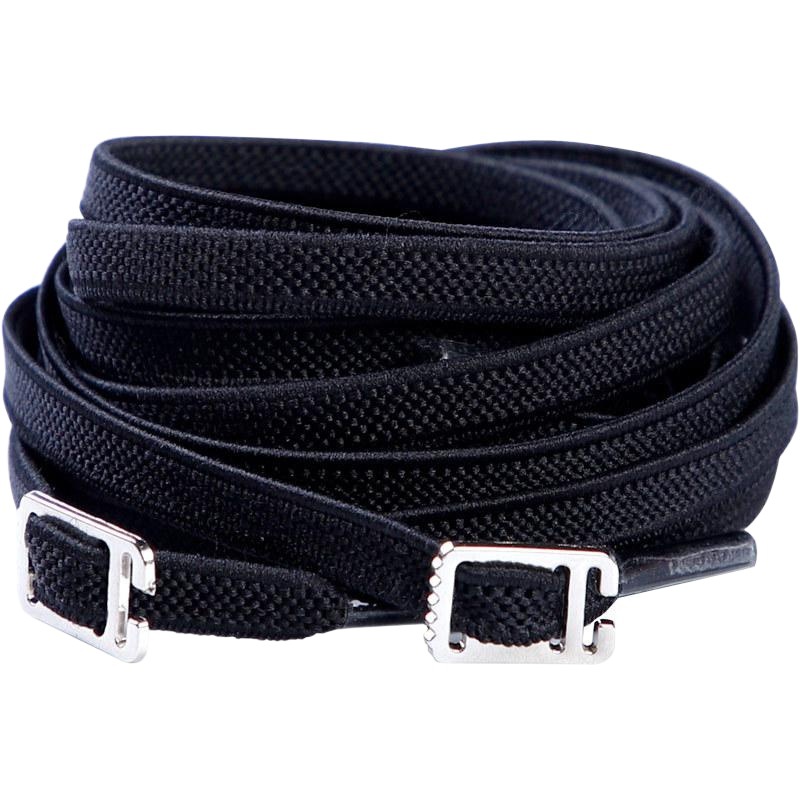 Tie-free Tie-free Shoelace Buckle Flat Children's Elastic Elastic Rope Elastic Black and White Color sneaker Canvas Shoes