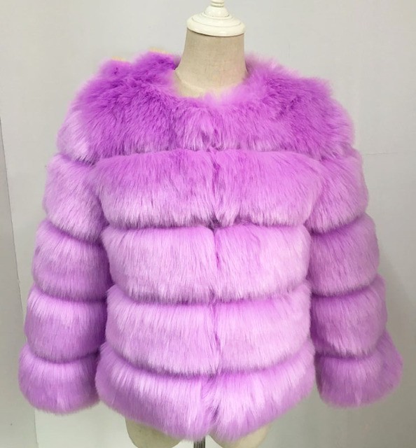 Picture of Fur European and American best selling faux fox fur faux fur coat women's short long sleeve fur faux fur coat