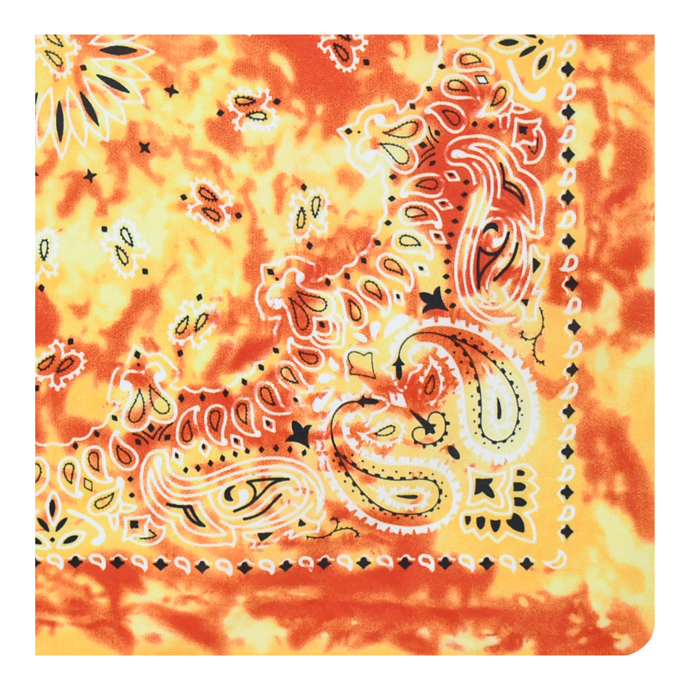 Picture of European and American cross-border all-match tie-dyed polyester melon seeds flower outdoor sports scarf ameikaji motorcycle all-match square scarf