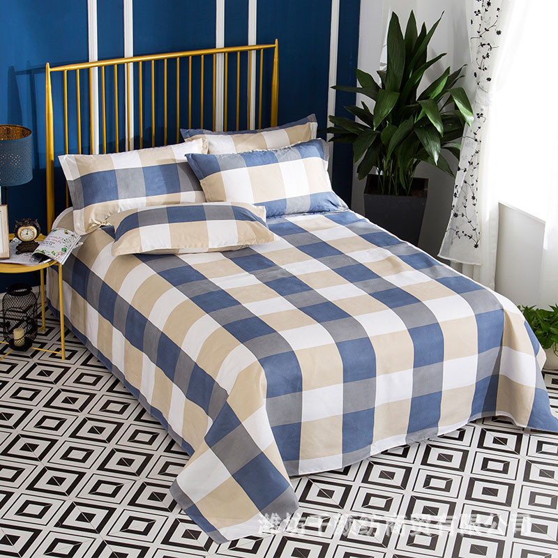 Picture of Factory Bed Sheets Thickened Scrub Bed Sheets Single Piece Student Dormitory Bed Sheets Scrub Bed Sheets for Single Bed