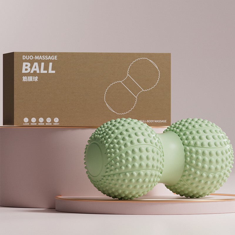Picture of Fascia Peanut Ball Plantar Massage Spine Muscle Relaxation Double Ball Hip Back Leg Acupoint Stimulation Yoga Massage Ball