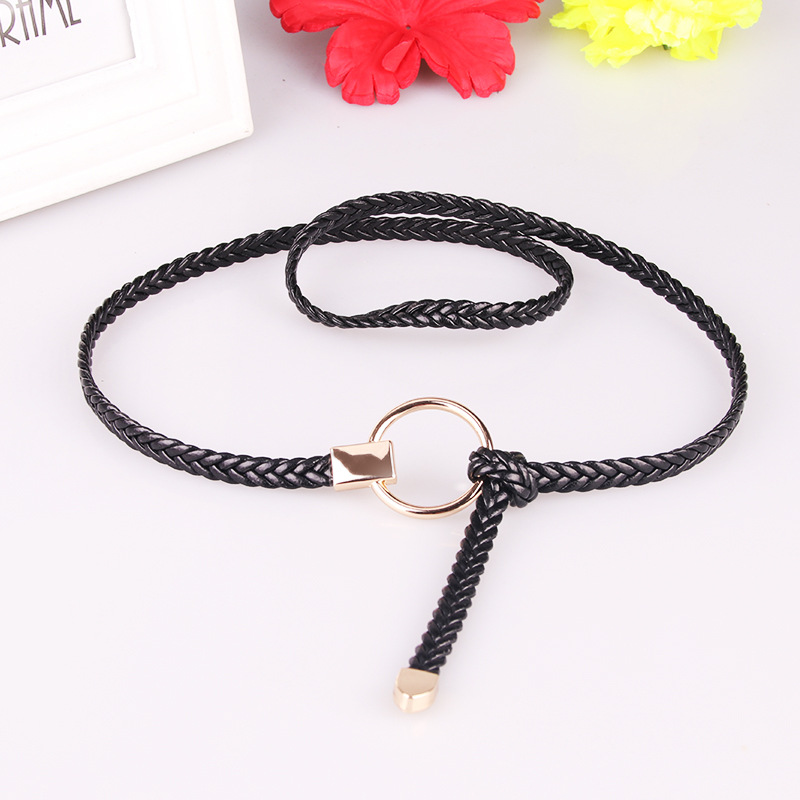 Picture of New ladies thin belt hand woven thin belt dress decoration Joker casual belt wholesale 617