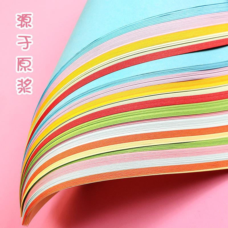Picture of In stock wholesale 15cm square handmade paper folding special color paper cutting kindergarten color paper crane color paper