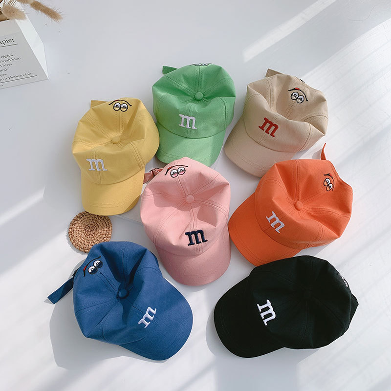Picture of Letter embroidery children's baseball cap spring and summer girls baby summer hat handsome baby boy cute cap