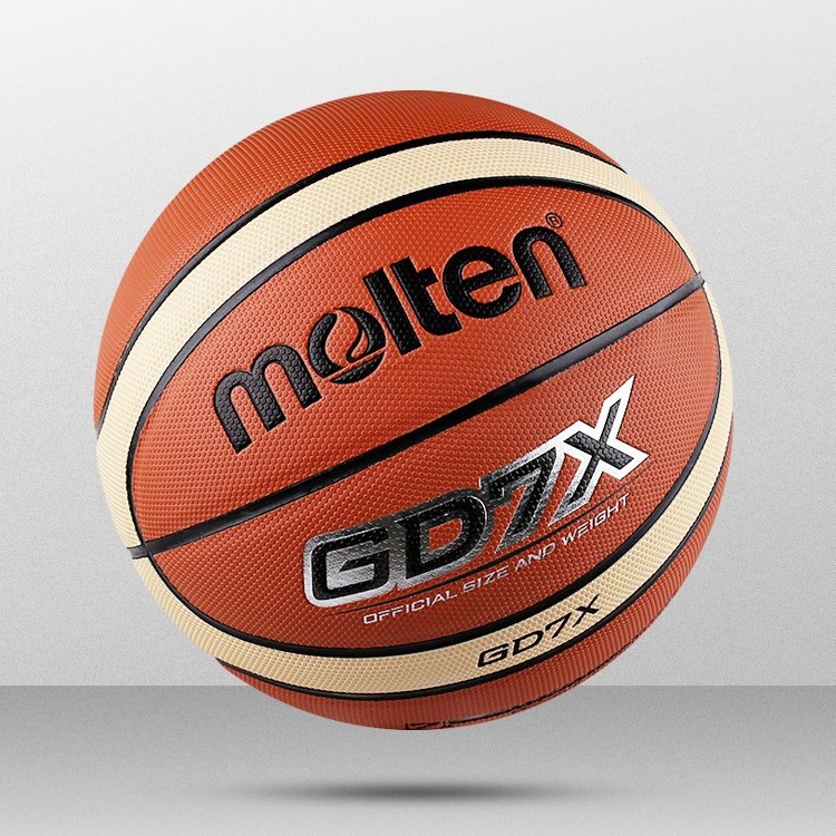 molten Moten Basketball GD7X Standard Ball No.7 Adult Indoor and Outdoor Cement Floor Universal Resistant Wear Resistant Blue Ball