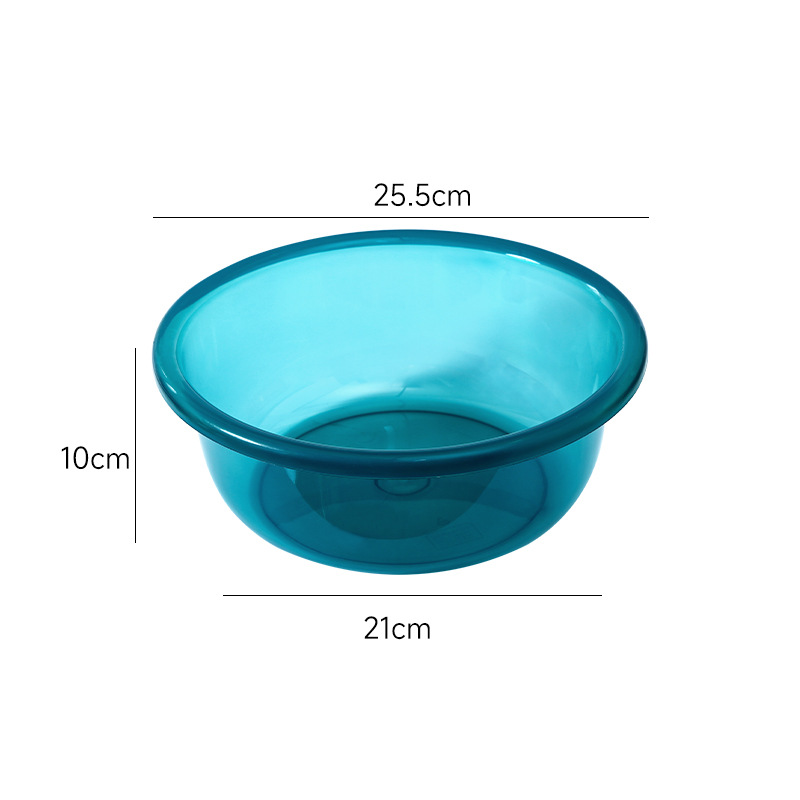 Picture of Transparent Plastic Basin 23cm25.5cm29cm32cm Advertising Basin Deepening Washbasin Foot Washing Basin Vegetable Washing Basin