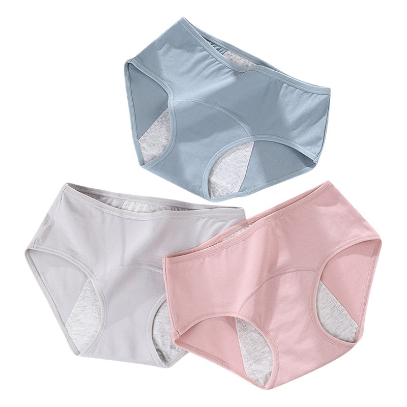 Factory wholesale leak-proof physiological pants waist ladies underwear cotton big aunt period menstrual period girl pants