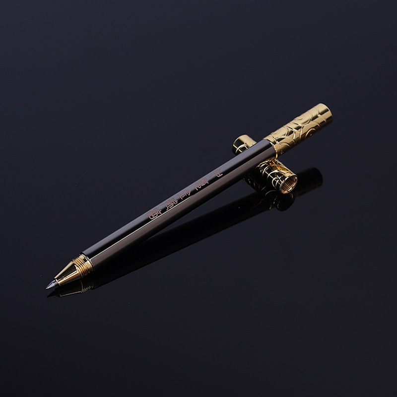 Picture of Creative gold cudgel brass neutral pen gift business advertising sign pen paint magnetic student stationery pen