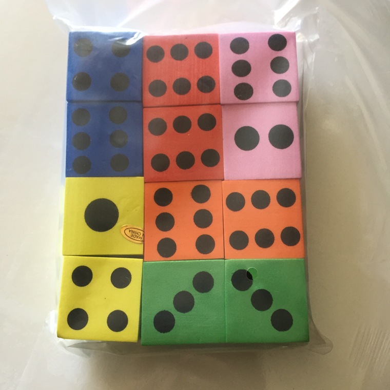 Picture of Korean Cute Creative Gift Children's Toys Hexahedral Small Dice Gifts EVA Foam Toys Board Game