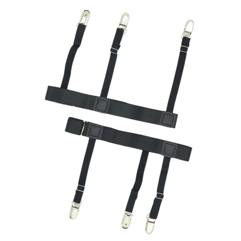 Picture of Unisex Simple elastic adjustable three-clip shirt clip socks clip business all-match in stock neat men