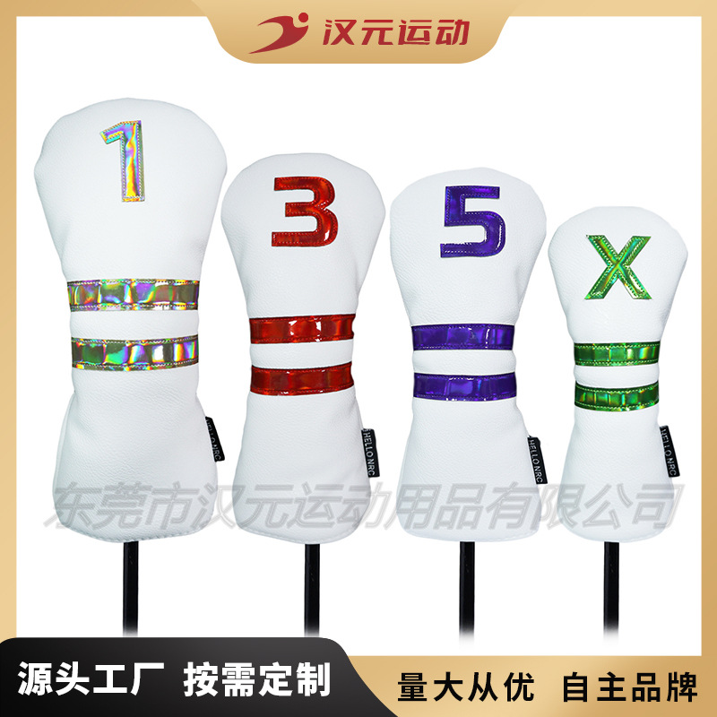 Picture of Manufacturers cross-border new golf club cover wooden pole protective cover cap cover No. 1 wooden fairway wooden chicken leg sports