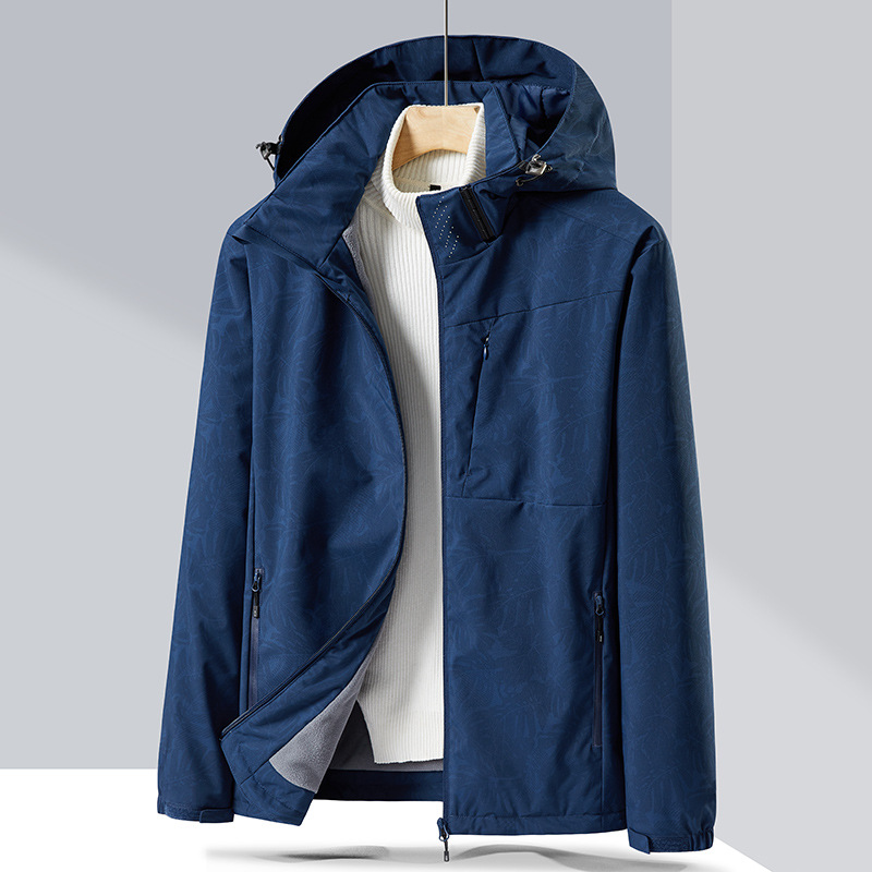 Picture of 2023 Fleece-Lined Cotton Jacket Couple's Style Windproof Waterproof Single-Layer Jacket, Cold-Resistant, Fleece-Lined and Thickened