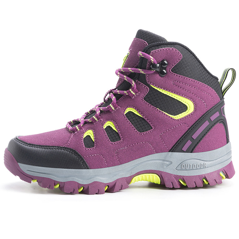 2025 New Cross-Border Hiking Shoes for Couples, Non-Slip Shoes, Breathable Outdoor Shoes, Hiking Boots, High-Top New Large Size Shoes