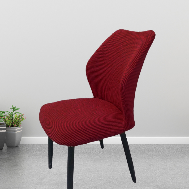 Picture of Chair Cover Elastic All-inclusive Household Modern Curved Dining Chair Cover Cushion Backrest Integrated Household Stool Cover Cover