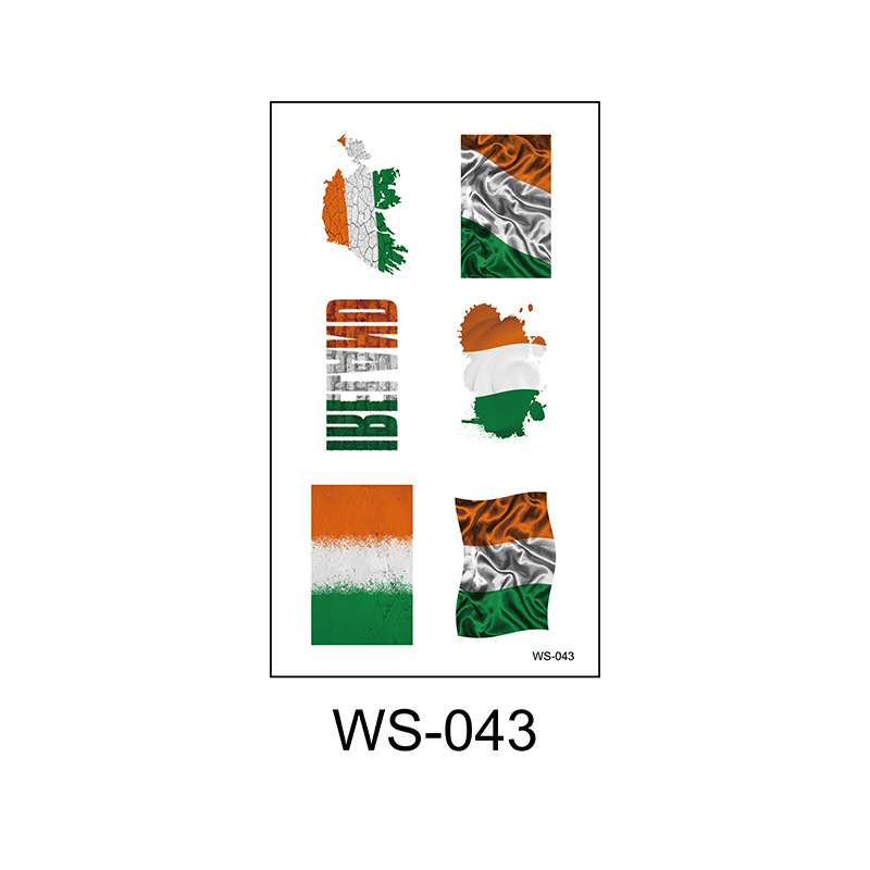 Picture of Cross-border Source Waterproof Sweat Green Hat Clover Face Irish Day Sticker St Patrick's Day Tattoo Sticker