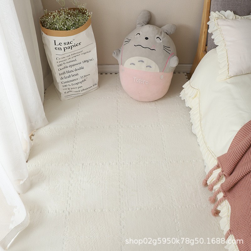Picture of Amazon Cross-border Stitching Carpet Floor Mat Bedroom Bedside Mat Balcony Floor Mat Mosaic Carpet Removable Washable Suede