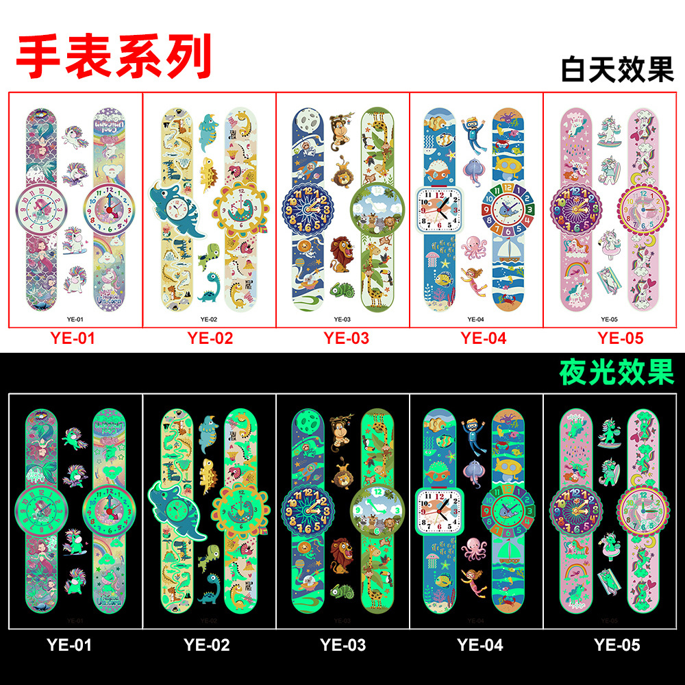 Picture of Amazon New Luminous tattoo Sticker Kids Cartoon Bonus Party Gift tattoo Cross Border Temporary Sticker