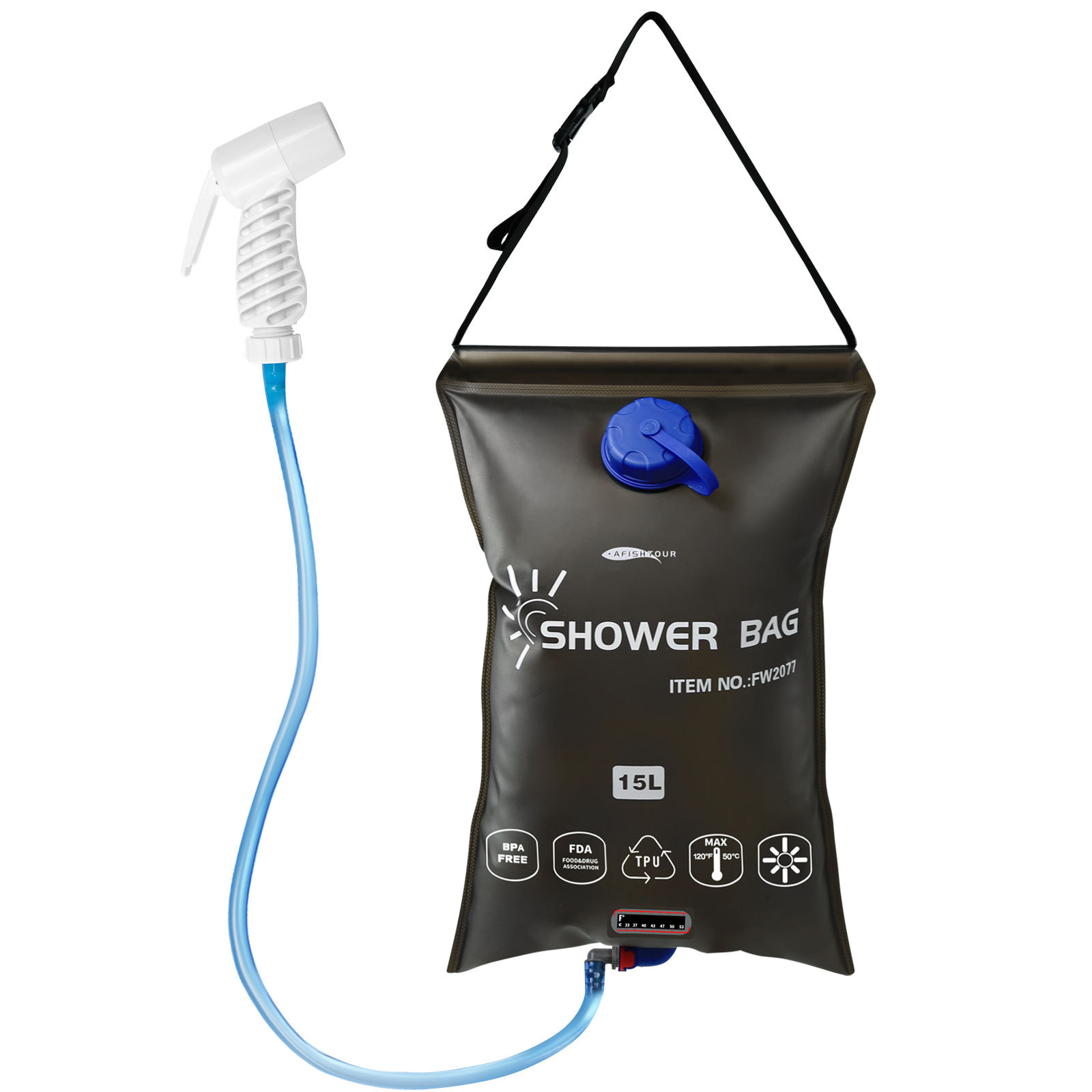 Picture of Amazon Hot Selling Outdoor Camping Shower Bag Water Storage Bag Solar Bath Bag Portable Storage Shower