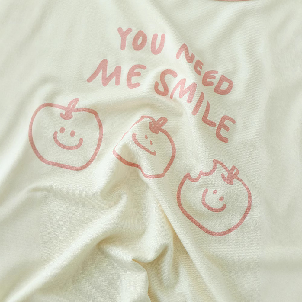 Picture of 2025 Children's Summer Modal Cartoon Pajamas for Boys and Girls Seven-point Raglan Sleeve Home Baby Air-conditioning Clothes suit