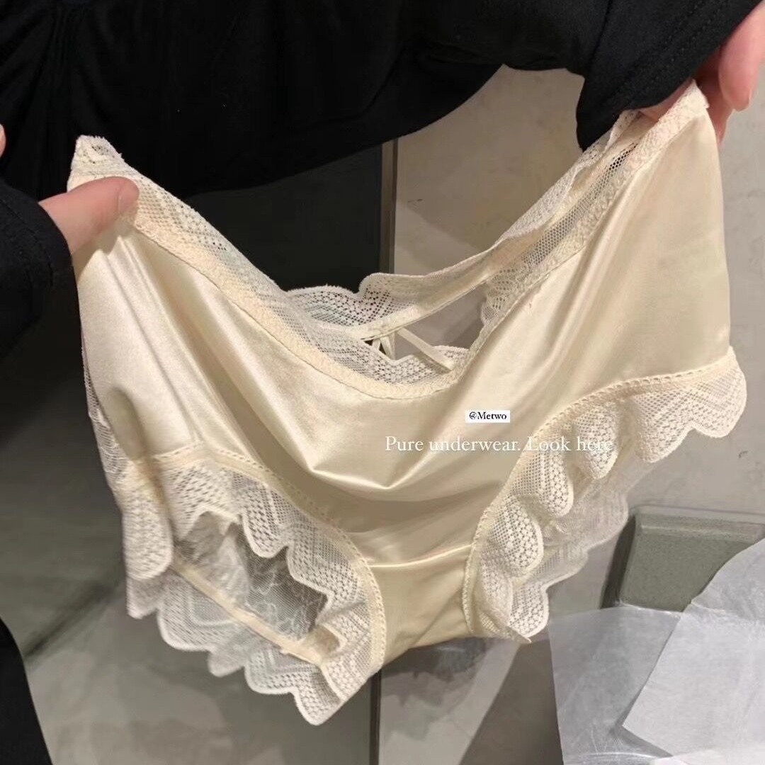 Metwo Tencel Daughter's Underwear Silks and Satins Comfortable and Breathable Large Size High Elastic Comfortable Girl's Briefs Slimming Look