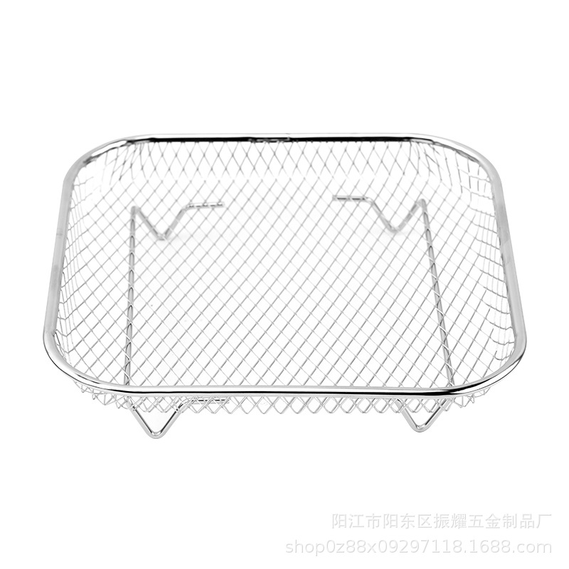 Picture of Multifunctional Air Fryer 304 Stainless Steel Edging Process Accessories Grill Steam Rack Multi-Layer Universal Kitchen Utensils