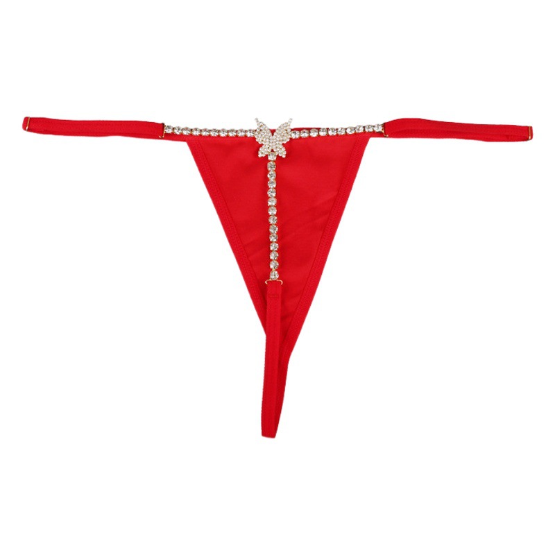 Cross-border Hot Butterfly Rhinestone Women's Underwear European and American Sexy Bikini Exquisite Butterfly Waist Chain Body Chain